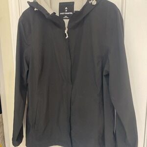 Free country Black jacket women XXL‎ Hood/zip Pockets 3777